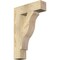 Ekena Millwork Funston Block Rough Sawn Bracket, Douglas Fir, 4"W x 16"D x 24"H BKT04X16X24FST05RDF - alternate 1